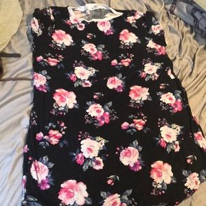 Flowered mini dress